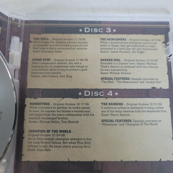 Gunsmoke DVD: The Twelfth Season, Vol. 1 2016 4-Disc Set - Picture 12 of 13